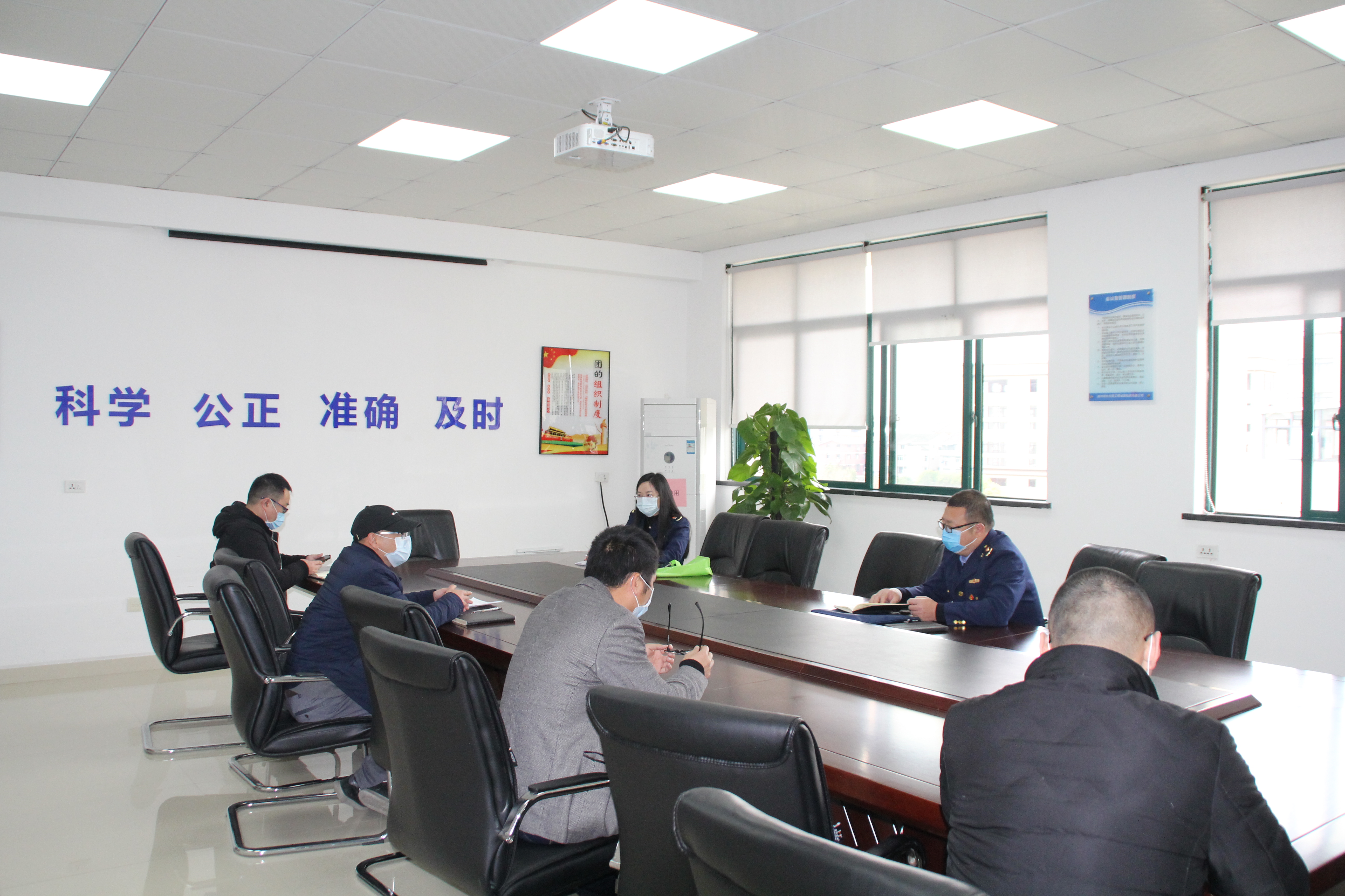永嘉县市场监督局赴信达公司进行复工复产检查